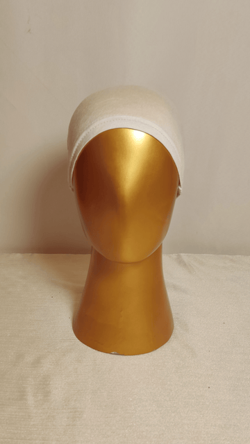 Bun Shape Cap - Pearl White
